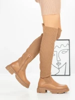 Cizme Dama cu talpa joasa Y79-7A CAMEL | BELLICY
