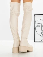 Cizme Dama cu Platforma W3032-1 BEIGE | BELLICY