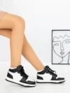 Sneakers Dama F005-2 WHITE-BLACK | COSTA SOL