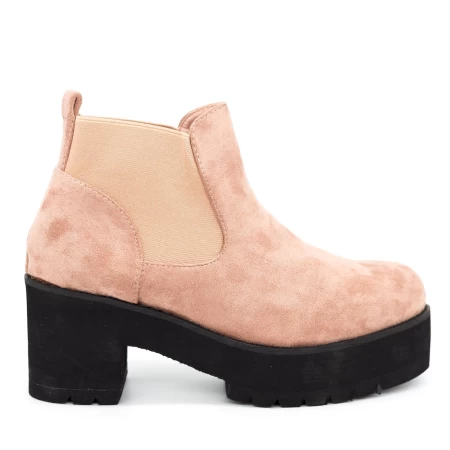 Botine cu Toc FD23 Pink Mei