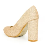 Pantofi cu Toc XKK130B Champagne Mei