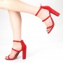 Sandale Dama cu Toc XKK153 Red Mei