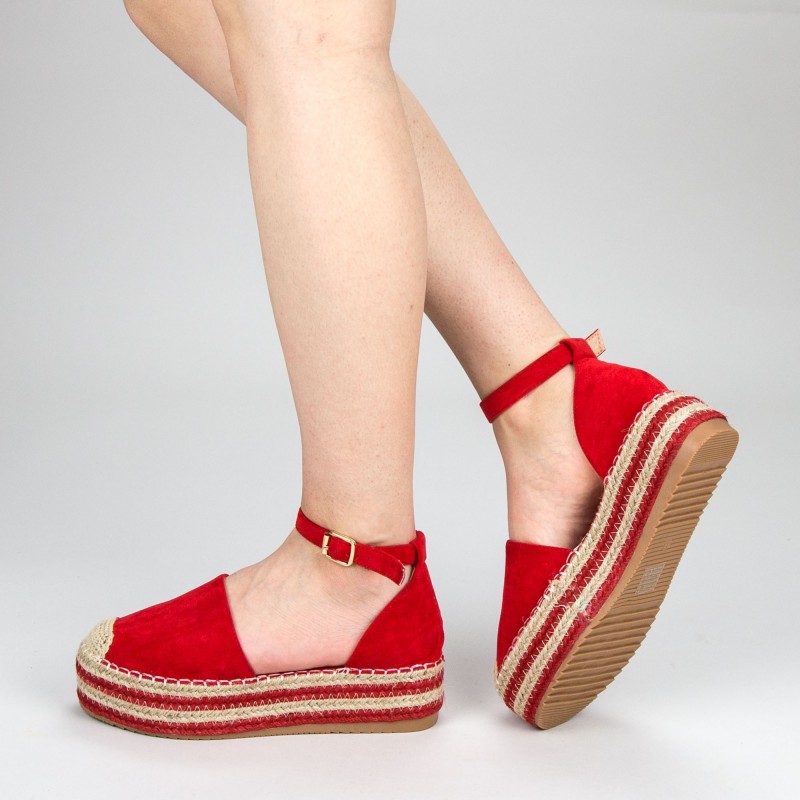 Pantofi Casual Dama cu Platforma FS3 Red Mei