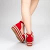 Pantofi Casual Dama cu Platforma FS3 Red Mei