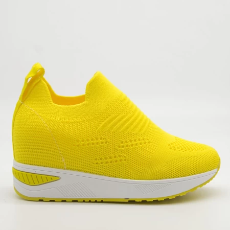 Pantofi Sport Dama cu Platforma KDN5 Yellow Mei