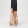 Sandale Dama cu Toc gros si Platforma XD206 Pink Mei