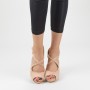 Sandale Dama cu Toc gros si Platforma XD206 Pink Mei
