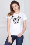 Tricou Dama 8743 Alb Adrom