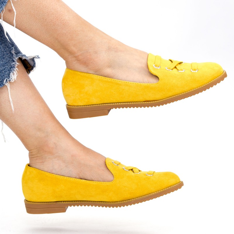 Pantofi Casual Dama WH12 Yellow Mei