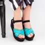 Sandale Dama cu Platforma GY7 Blue Mei