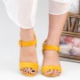 Sandale Dama cu Toc YBS76 Yellow Mei