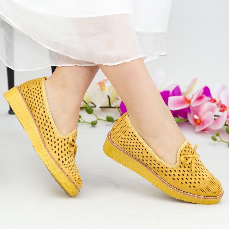 Pantofi Casual Dama DS6 Yellow Mei