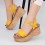 Sandale Dama cu Platforma FS15 Yellow Mei