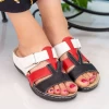 Papuci Dama A133 Black-Red-White Fashion