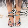 Sandale Dama cu Toc gros XKK235A Multicolour Mei
