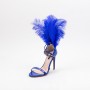 Sandale Dama cu Toc subtire XKK232 Blue Mei